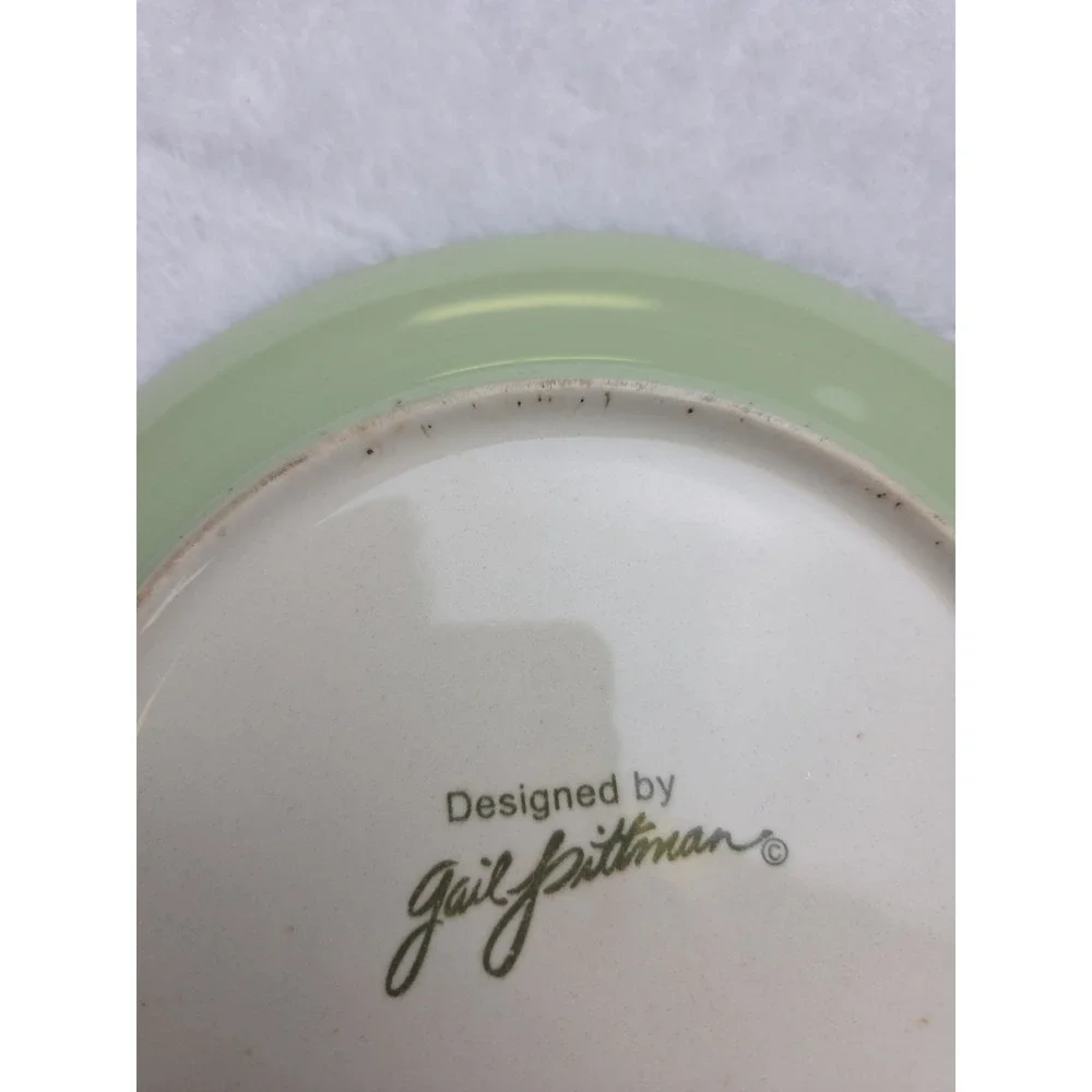 2‎ Southern Living At Home Gail Pittman Provence Swirls Dots Salad Plates